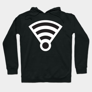 Simple WiFi Logo - Black Hoodie